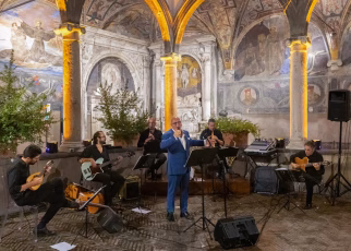 La grande canzone classica napoletana rivive a Santa Maria La Nova: Pisapia & Gruppo Smeraldo in concerto con un’ospite d'eccezione, Elckjaer Franco Bono 46 IMG 20260715 WA0110