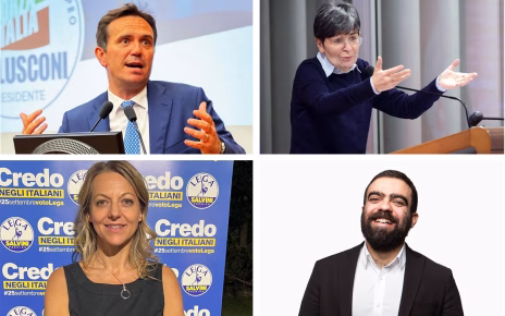 Nella foto da sinistra in senso orario Alessandro Cattaneo Maria Cecilia Guerra Marco Grimaldi e Laura Cavandolimod