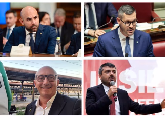 Nella foto da sinistra in senso orario Tullio Ferrante Fabrizio Benzoni Andrea Casu e Andrea Daramod