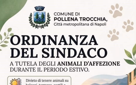 Pollena Trocchia tutela il benessere animale, firmata l'ordinanza per l'emergenza caldo 3 Ordinanza a tutela degli animalimod