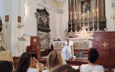 Pomigliano d'Arco, don Peppino Gambardella torna a celebrare messa per la festa del Carmine 4 donpeppino