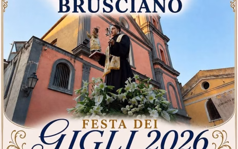 Brusciano, Gigli Vestiti: tutto pronto per la Festa 2026 5 8. Festa dei Gigli 2026 Brusciano 26.8 1.9.2026
