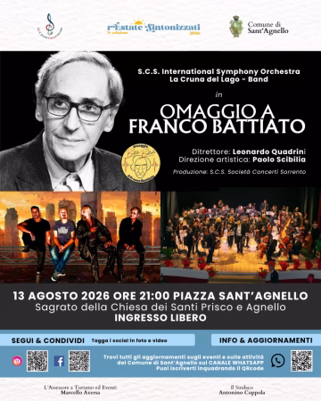 Locandina omaggio a Franco Battiato SantAgnello