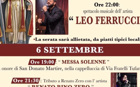 Saviano, due giorni di festa per San Donato Martire tra fede, musica e spettacolo il 5 e 6 settembre 4 saviano