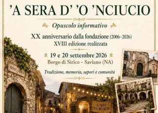 Saviano, al Rione Sirico torna “‘A sera d’ ‘o ’nciucio”: XVIII edizione nel segno della memoria e dei 20 anni dell’associazione 66 serauno
