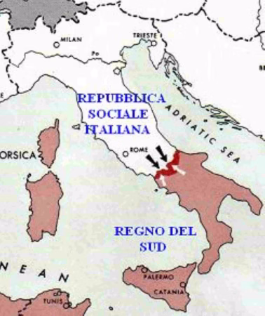 2. Carta Geografica della Repubblica Sociale Italiana 29.9.1943 28.4.1945