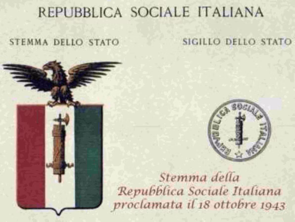 3. Stemma e Sigillo della Repubblica Sociale Italiana 23.9.1943 29.4.1945