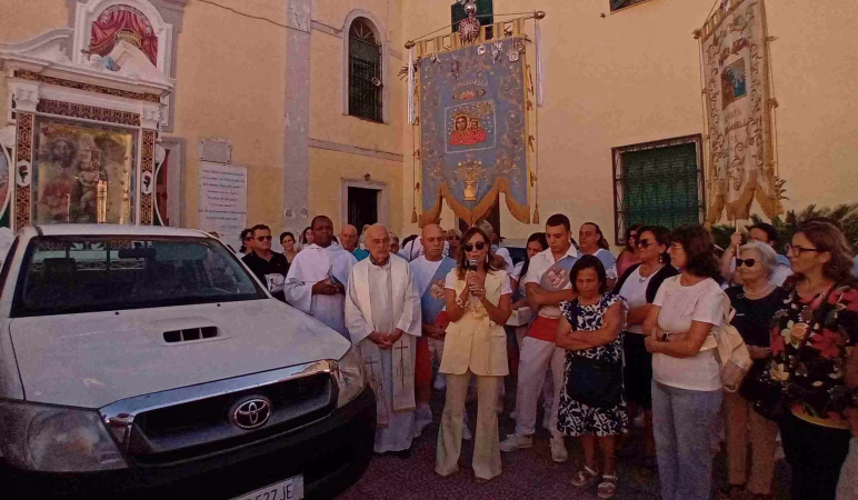 Mariglianella, Processione Madonna dell’Arco per 90° Battenti 6 6. Ass. Lina Ottaiano Saluti Istituzionali 90° Anniversario Battenti Mariglianella 5.9.2026