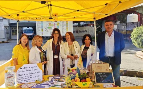 Salerno, "Campagna Amica per la Salute" al Ruggi d'Aragona: folla agli stand della corretta alimentazione 9 Coldiretti Salerno al Ruggi dAragona