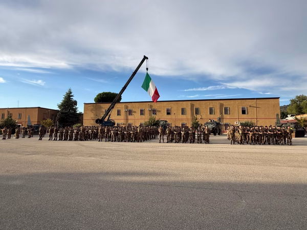 Caserta, Esercito: cambio al vertice del 21° Reggimento Genio Guastatori 4 panoramica dello schieramento