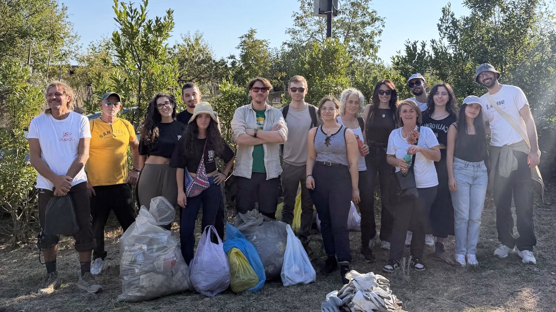 Terzigno Verde clean up foto di gruppo